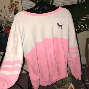 Pink VS crew neck